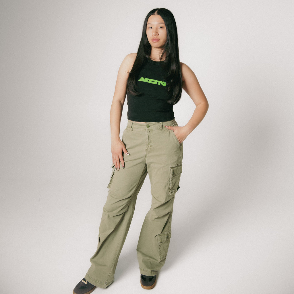 Racer Crop Tank [BLK]