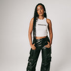 Racer Crop Tank [WHT]