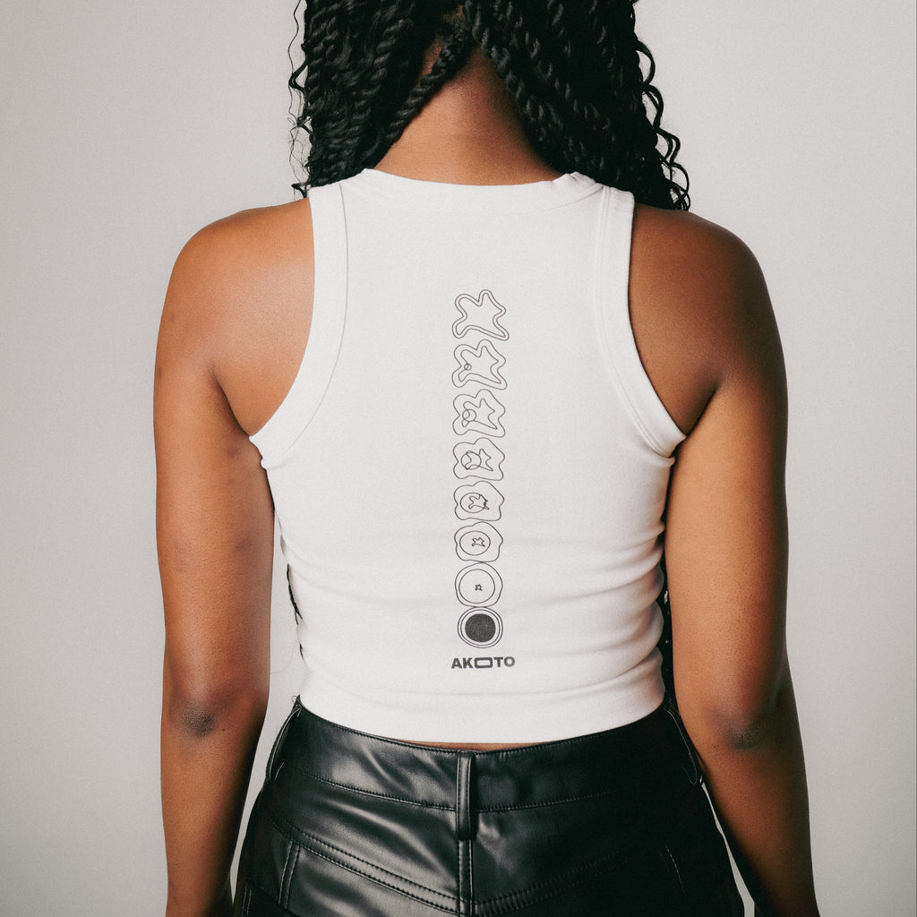 Racer Crop Tank [WHT]