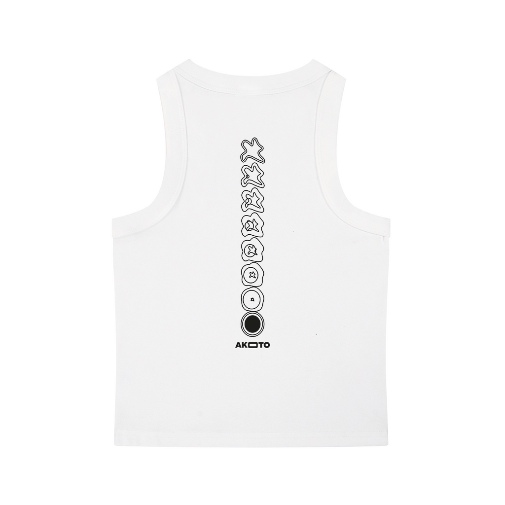 Racer Crop Tank [WHT]